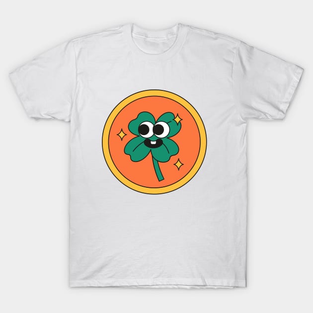 Cartoon Clover T-Shirt by FunnyMoonCosmic